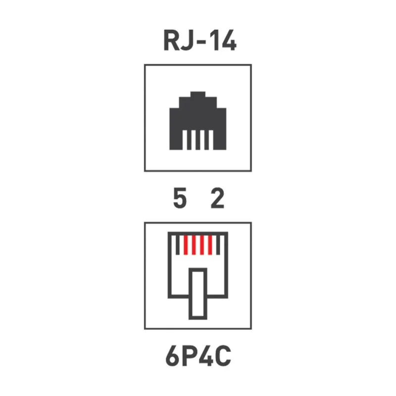 Разъем телефонный UTP, RJ-14 (6P4C), CAT 3 PROconnect - Фото 2