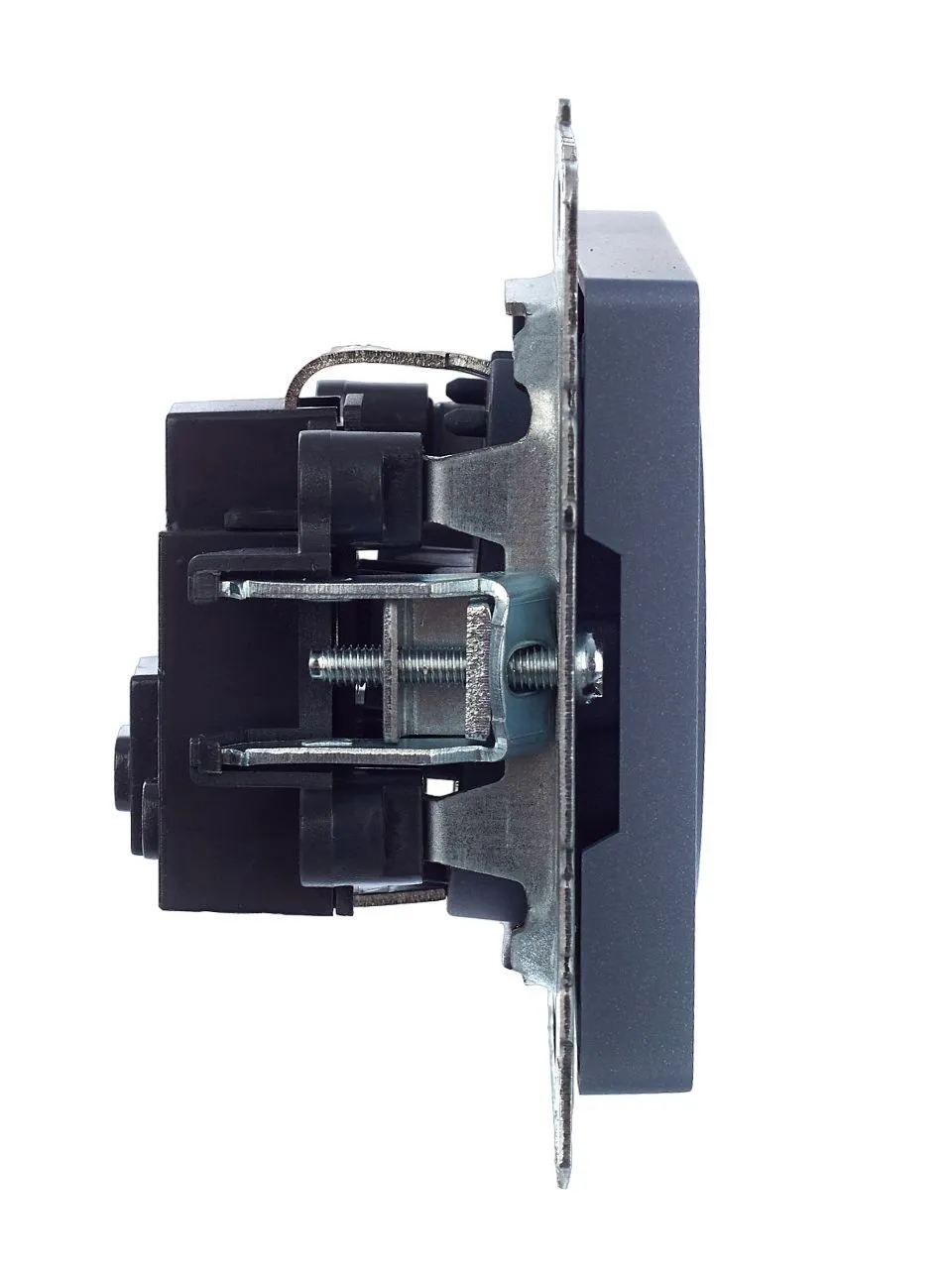 BRITE Розетка 1-местная с заземлением без защитных шторок 16А РС11-1-0-БрМ маренго IEK - Фото 5