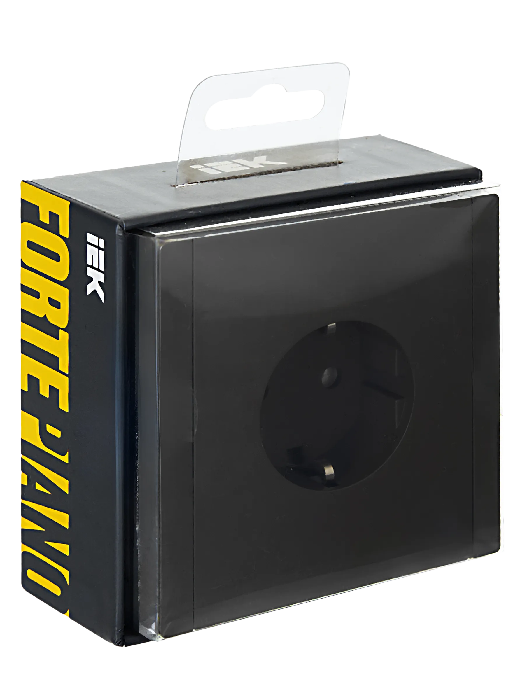 FORTE&PIANO Розетка 1-местная с заземлением без защитных шторок безвинтовое крепление 16А FP314 серый IEK - Фото 2