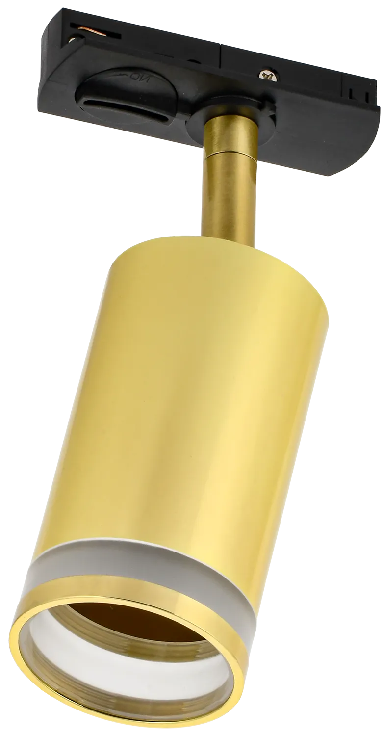 LIGHTING Светильник 4116 декоративный трековый поворотный под лампу GU10 золото IEK LT-USB0-4116-GU10-1-K22