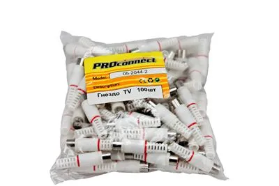 TV-разъем гнездо без пайки черный PROconnect - Фото 3