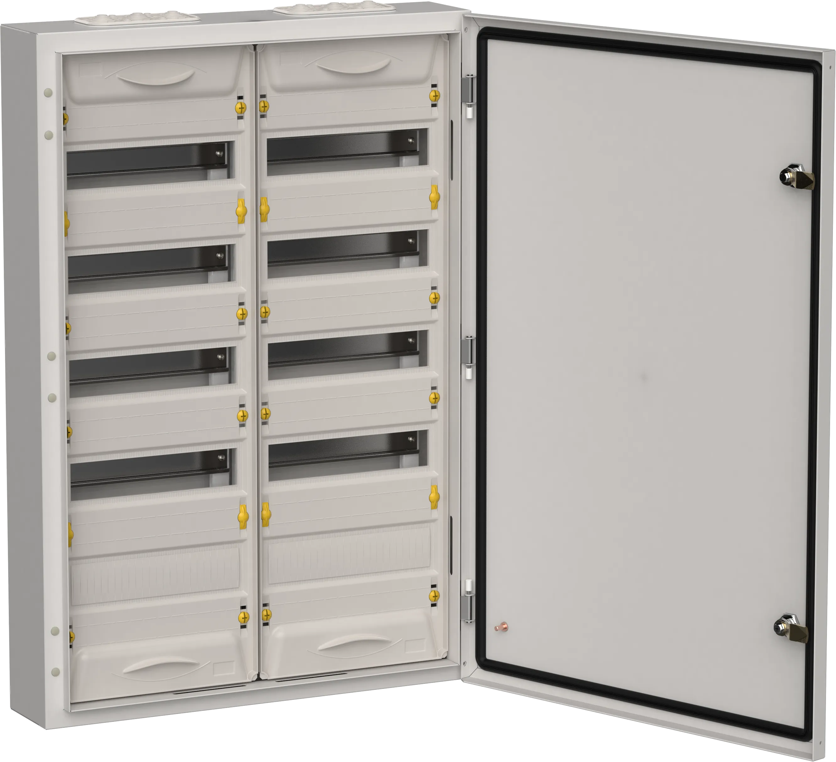 TITAN 5 Корпус металлический ЩРн-120 (2х60) 835х570х140мм IP54 серый (одна дверь) IEK