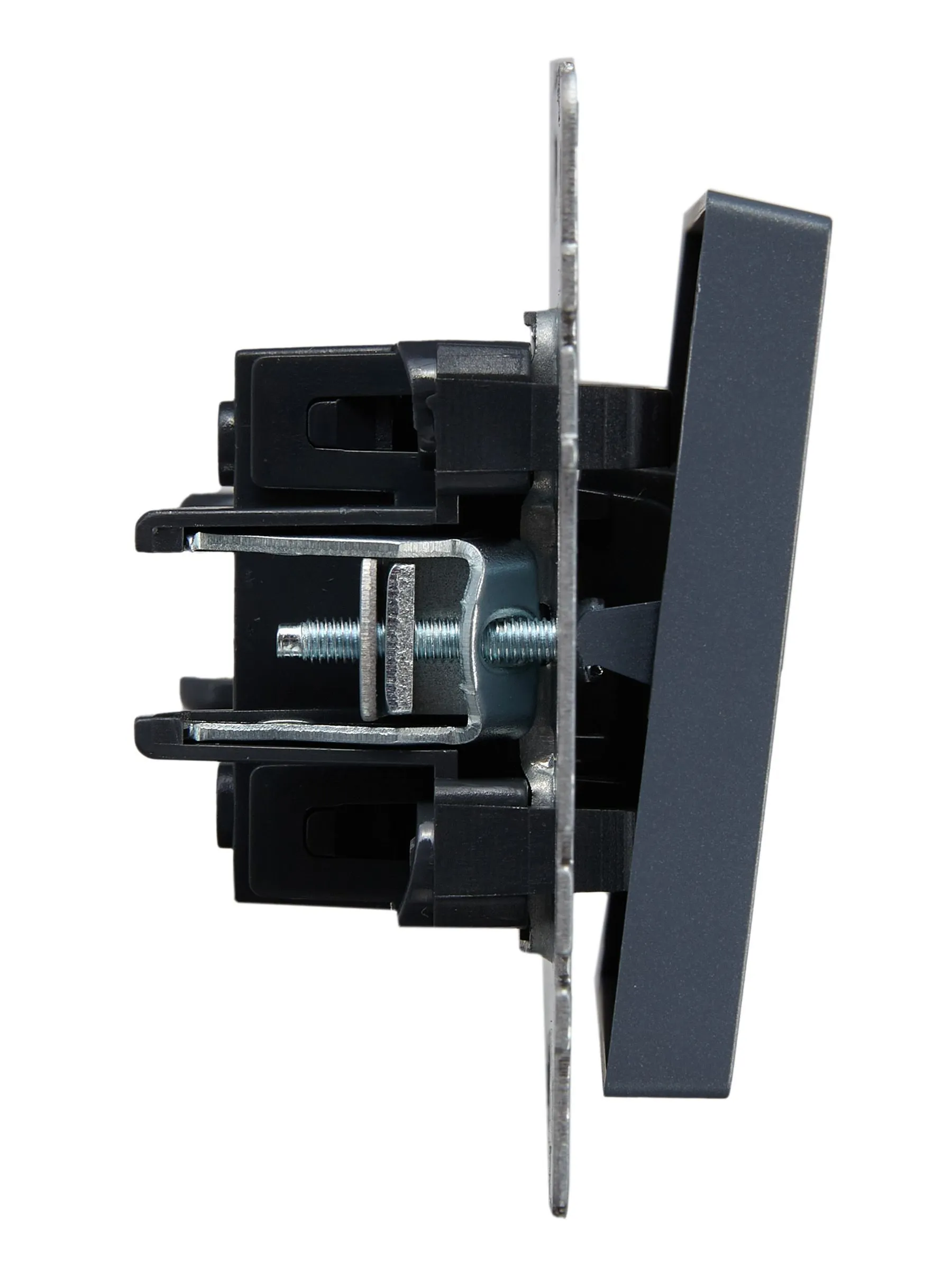 BRITE Выключатель 1-клавишный проходной 10А ВС10-1-6-БрМ маренго IEK - Фото 4