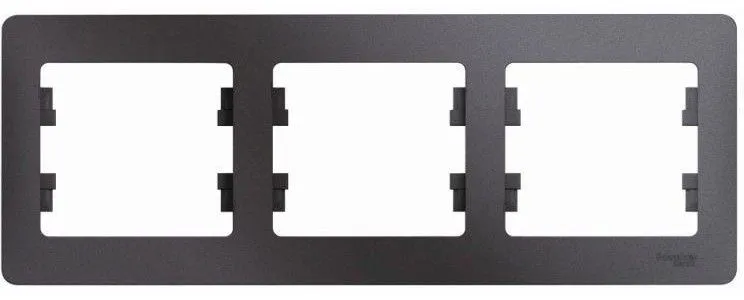 Рамка 3-м Glossa горизонт. графит SE GSL001303