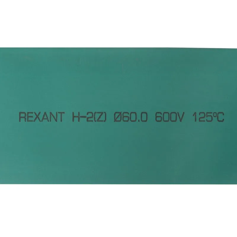 Трубка термоусаживаемая ТУТ нг 60,0/30,0мм, зеленая, упаковка 10 шт. по 1м REXANT - Фото 2