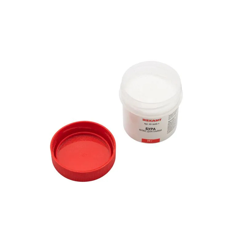 Флюс для пайки, БУРА, 20г, банка, блистер REXANT - Фото 3