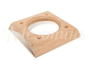 Накладка 1-местная на оцилиндрованное бревно D260мм., для внутреннего монтажа , установочная площадк