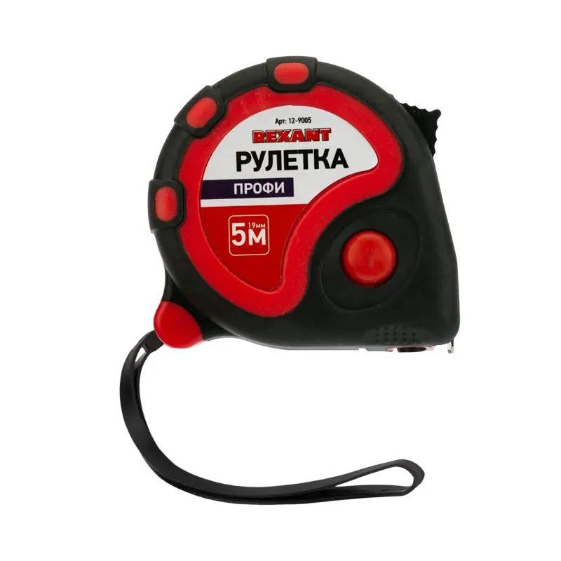 Рулетка измерительная Профи прорезиненный корпус, 5м х 19мм REXANT - Фото 3
