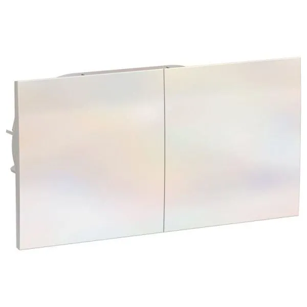 Розетка 2-м СП AtlasDesign 16А IP20 с заземл. защ. шторки со сдвижн. крышкой в сборе жемчуж. SE ATN000428