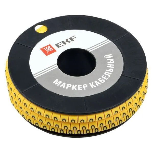 Маркер кабельный 1,5 мм2 "0" (1000 шт.) (ЕС-0) EKF - Фото 2
