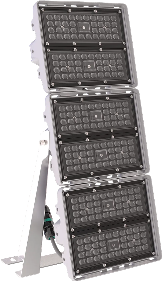 Светильник L-pixel 3/banner/150/Г30/740/(R5)/05/MT-KM/I1-C3/220AC IP66 RAL7035 LEDEL PX150-21416-123-182