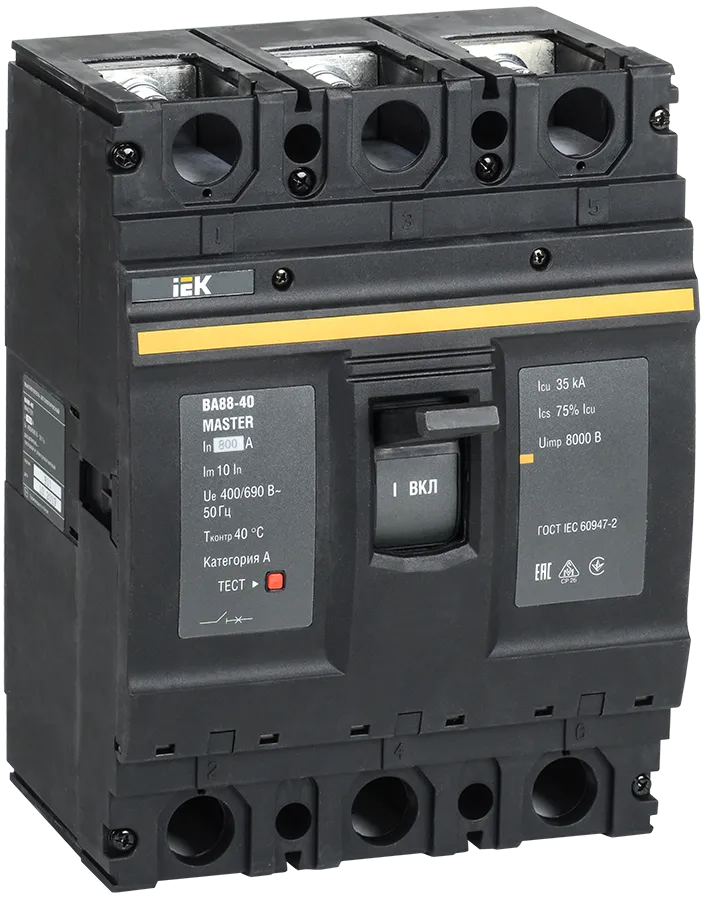Выключатель автоматический ВА88-40 3Р 800А 35кА MASTER IEK