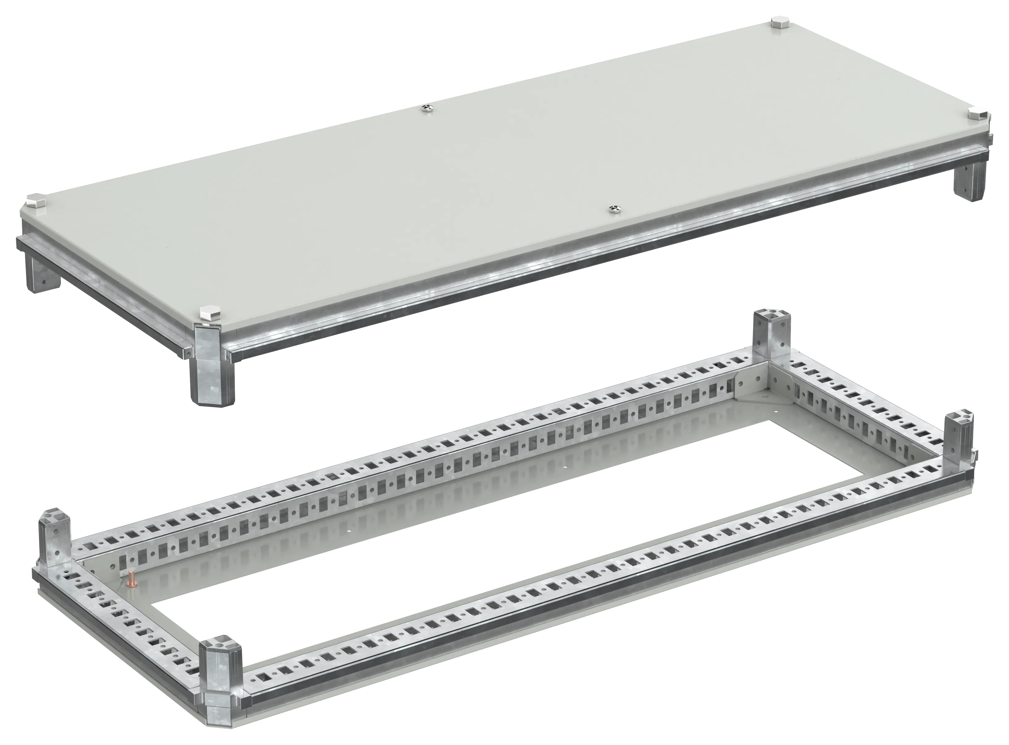 FORMAT Крыша и основание (под фланец) 400х1000мм IEK FO-00-KOF-040-100