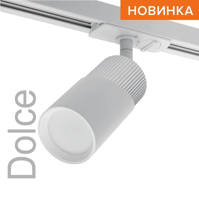 Трековый светильник WOLTA WTL-GU10/06WCH IP20 под лампу GU10 Белый/хром DOLCE D55x175 1/50