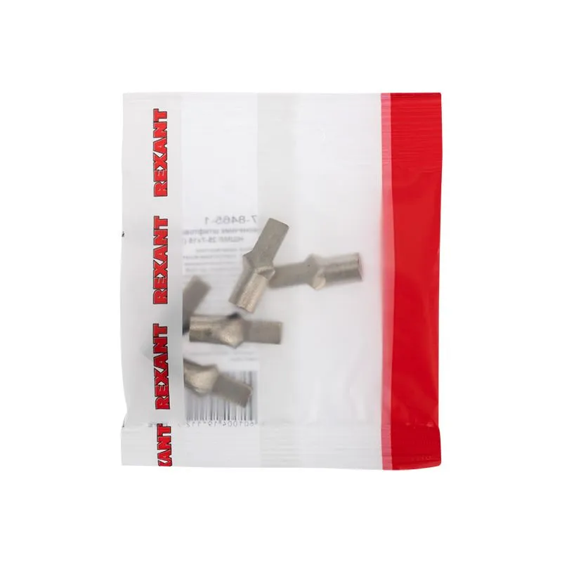 Наконечник штифтовой медный луженый НШМЛ 25-7х15 (25 мм² - Ø7мм) (в упак. 5 шт.) REXANT - Фото 3