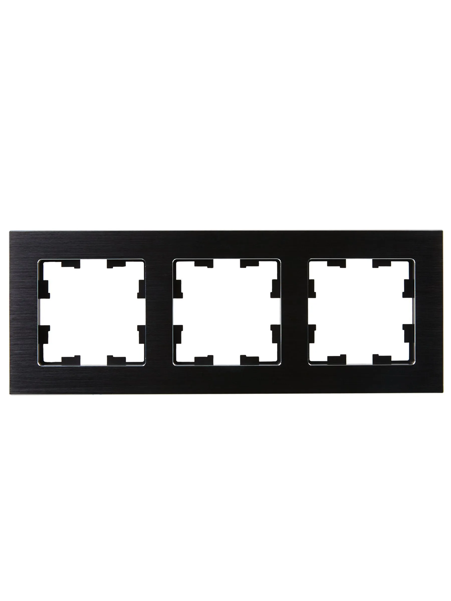 BRITE Рамка 3 -местная РУ-3-1-БрЧ металл черный IEK - Фото 6