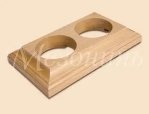 Рамка двухместная  "Престиж" без тонировки, для наружного и внутреннего монтажа, ТМ "МезонинЪ" GE707 GE70707-00