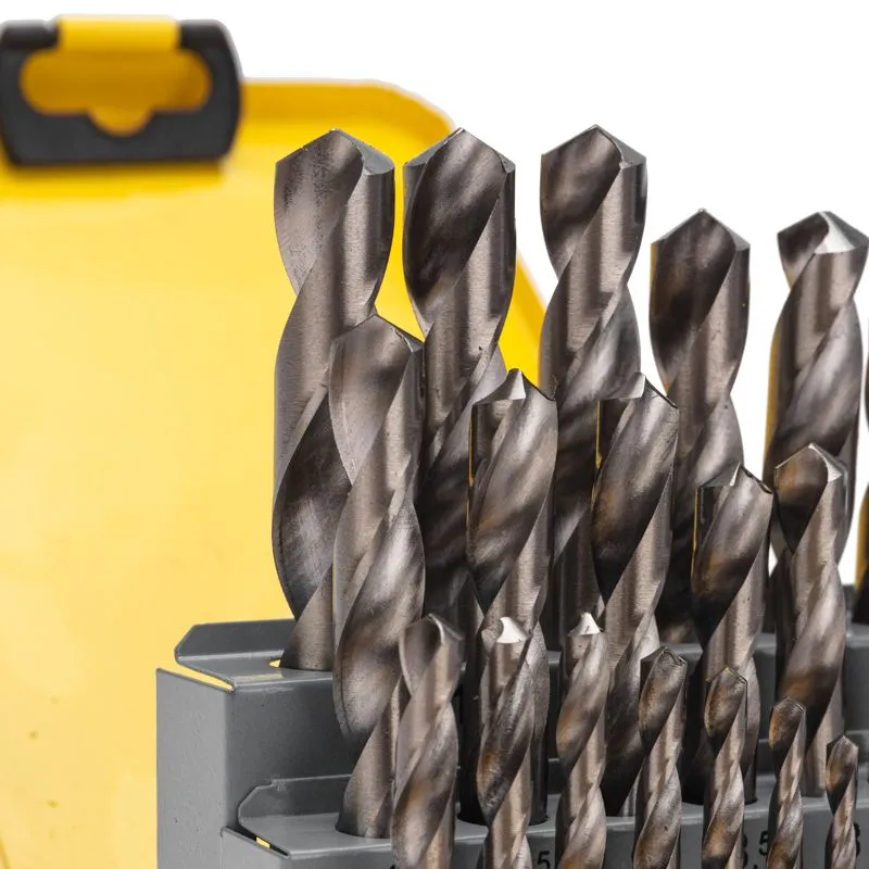 Набор сверл по металлу, 1-13мм (через 0,5мм), HSS, цилиндрический хвостовик, металлический кейс, 25 шт. KRANZ - Фото 3