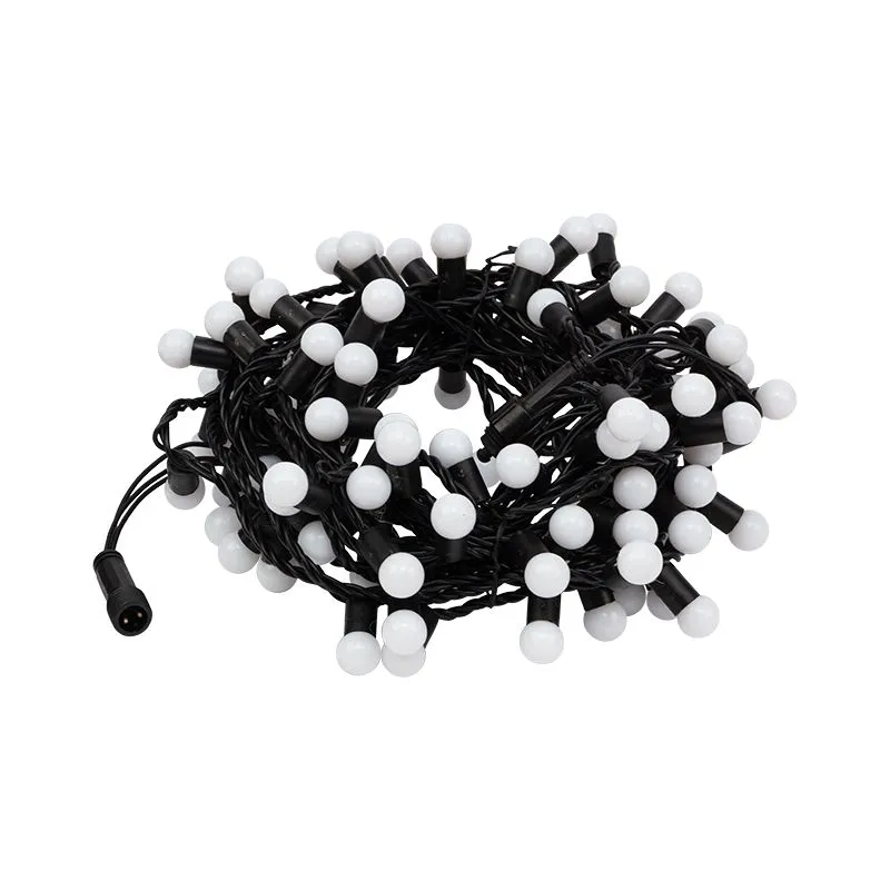 Гирлянда светодиодная Мультишарики Ø17,5мм 10м 100 LED RGB черный ПВХ IP65 медленная смена цвета 230В нужен блок 303-500 NEON-NIGHT - Фото 4