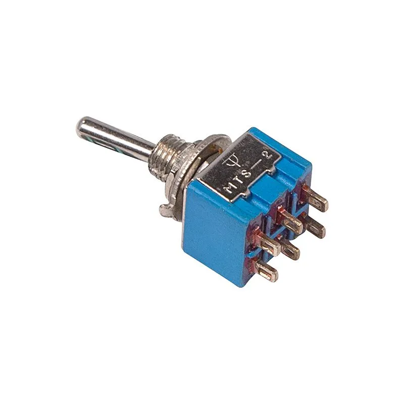 Тумблер 250V 3А (6c) ON-ON двухполюсный  Micro  (MTS-202)  REXANT (в упак. 1шт.) - Фото 4