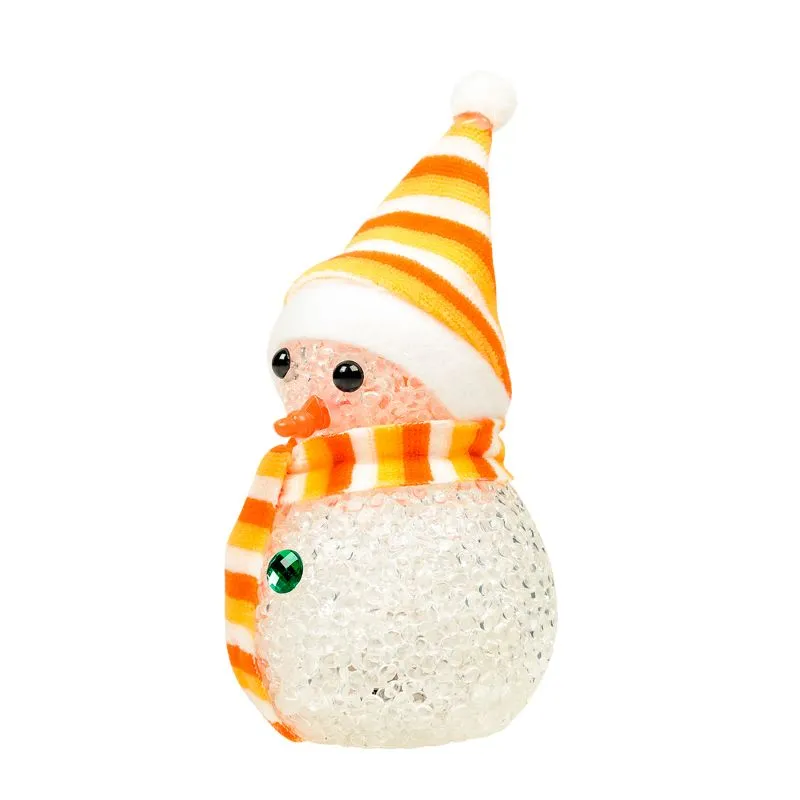 Фигура светодиодная Снеговик 17см, RGB - Фото 3