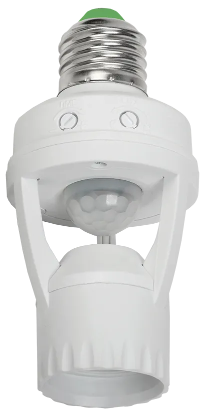 Датчик движения ДД-045 E27 60Вт 360град 6м IP20 белый IEK