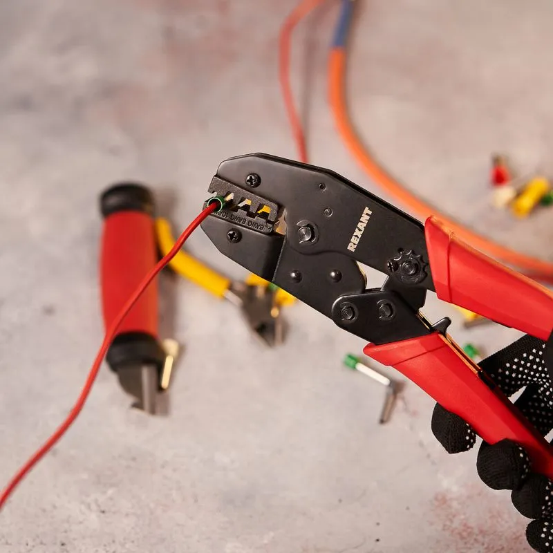 Кримпер HT-336S для обжима штыревых наконечников 6,0-10,0-16,0мм² REXANT - Фото 2