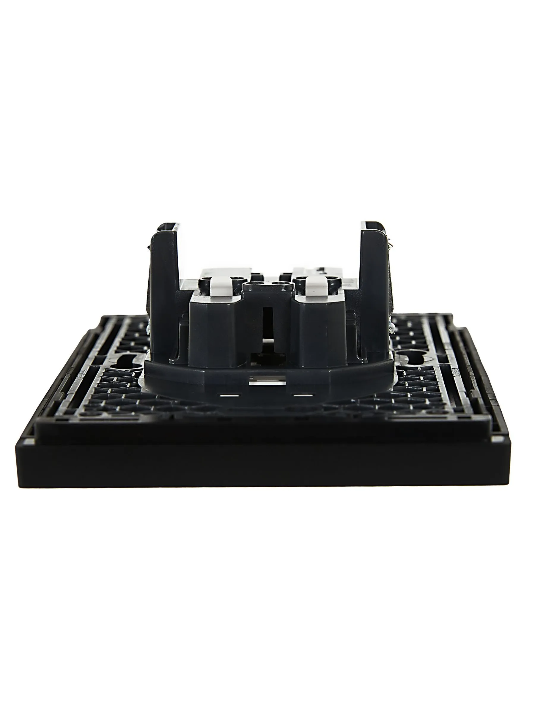 FORTE&PIANO Розетка 2-местная без заземления без защитных шторок безвинтовое крепление 10А FP126 черный IEK - Фото 4