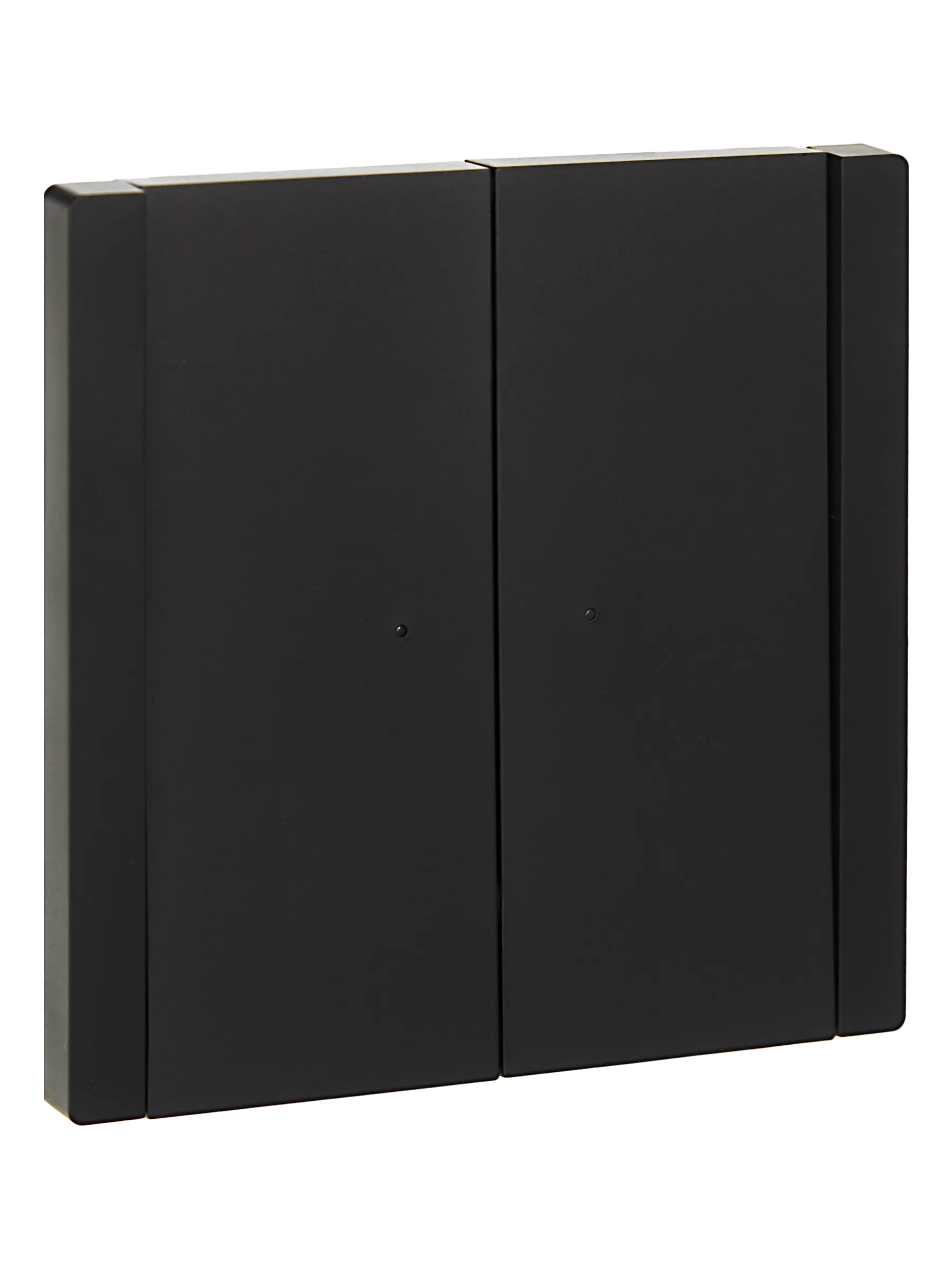 FORTE&PIANO Выключатель 2-клавишный с индикацией 10А FP106 черный IEK FP-V20-1-10-1-K02