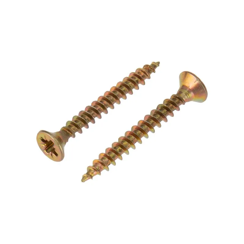 Саморез универсальный KRANZ 3.5х30, желтый цинк, короб (200 шт./уп.)