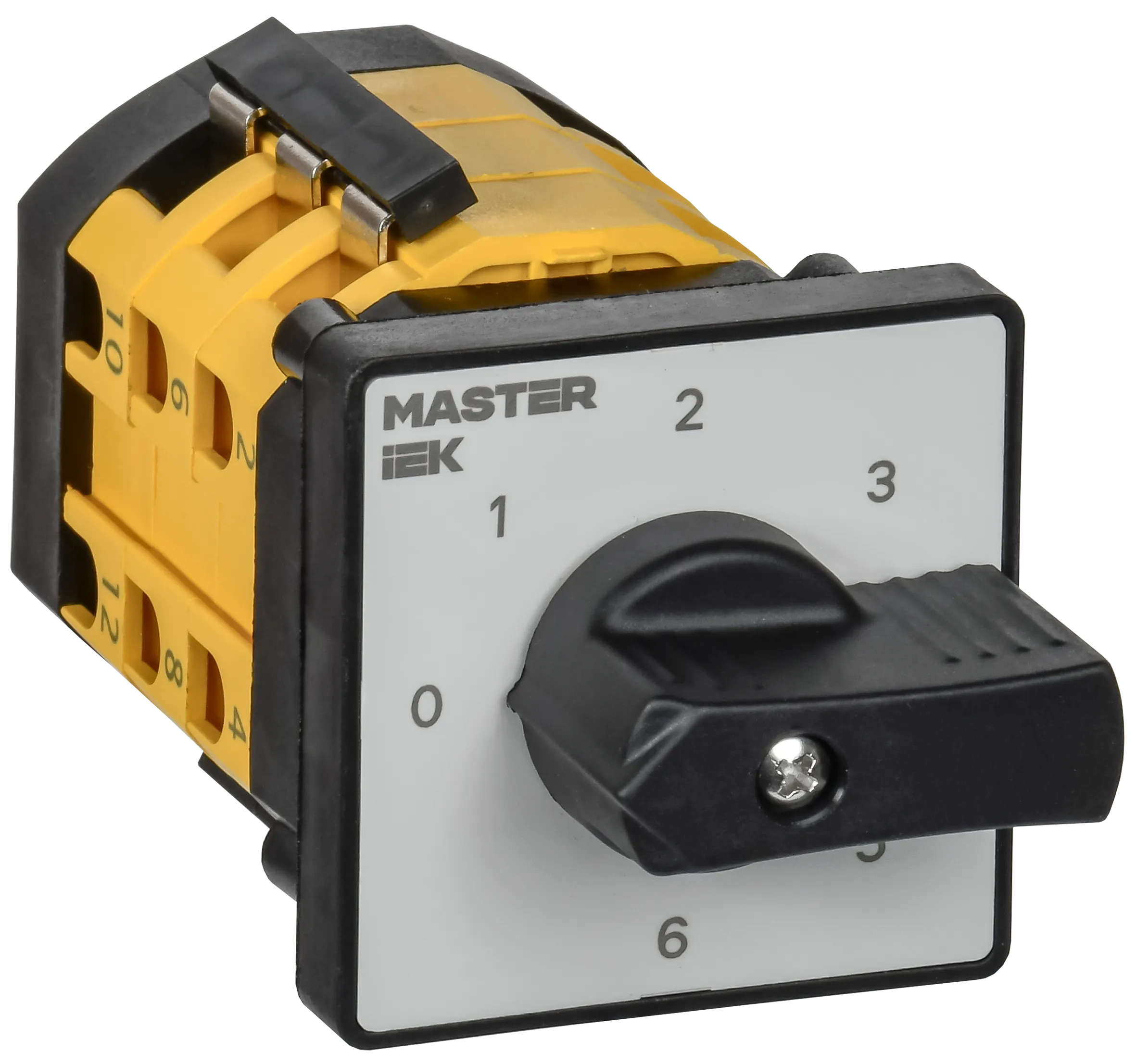 Переключатель кулачковый стандартная рукоятка 10А схема 111 IEK MI-CS10-010-111