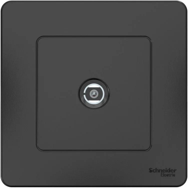 Розетка телевизионная TV 1-м СП Blanca коннектор антрацит SE BLNTS000016 - Фото 2