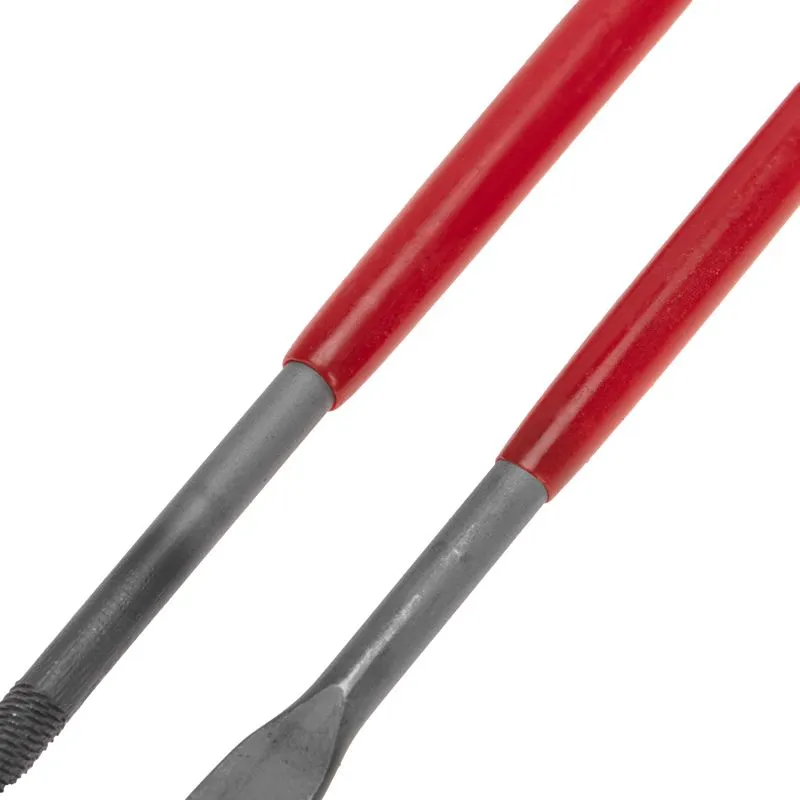 Набор надфилей KRANZ 160х4 мм, 6 шт., обрезиненные рукоятки - Фото 3