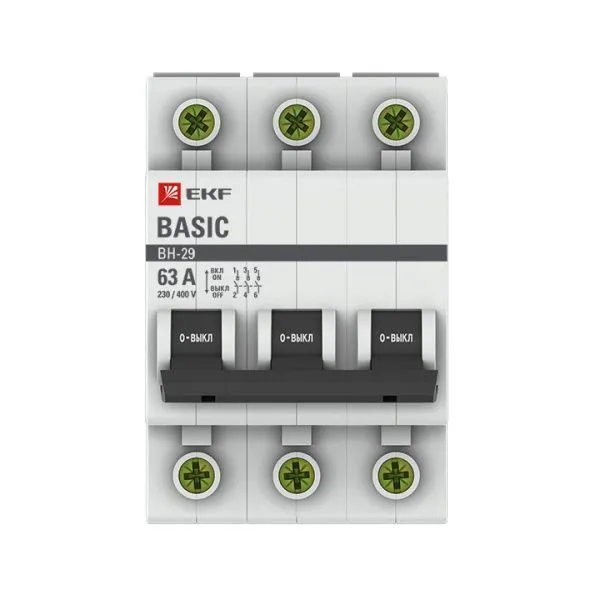 Выкл. нагрузки 3P 63А ВН-29 Basic