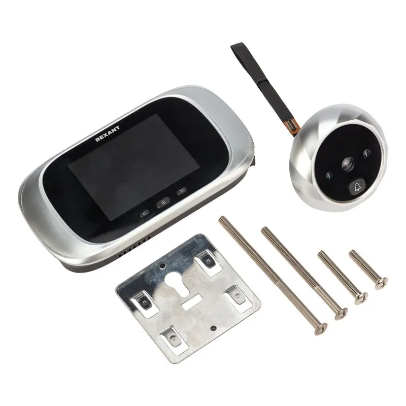 Видеоглазок дверной REXANT (DV-112) с цветным LCD-дисплеем 2.8" с функцией записи фото и звонком - Фото 2