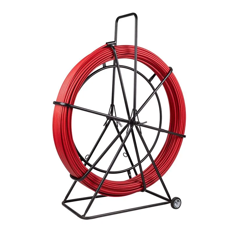 Протяжка кабельная (УЗК в тележке), стеклопруток, d=11,0мм, 50м, красная REXANT