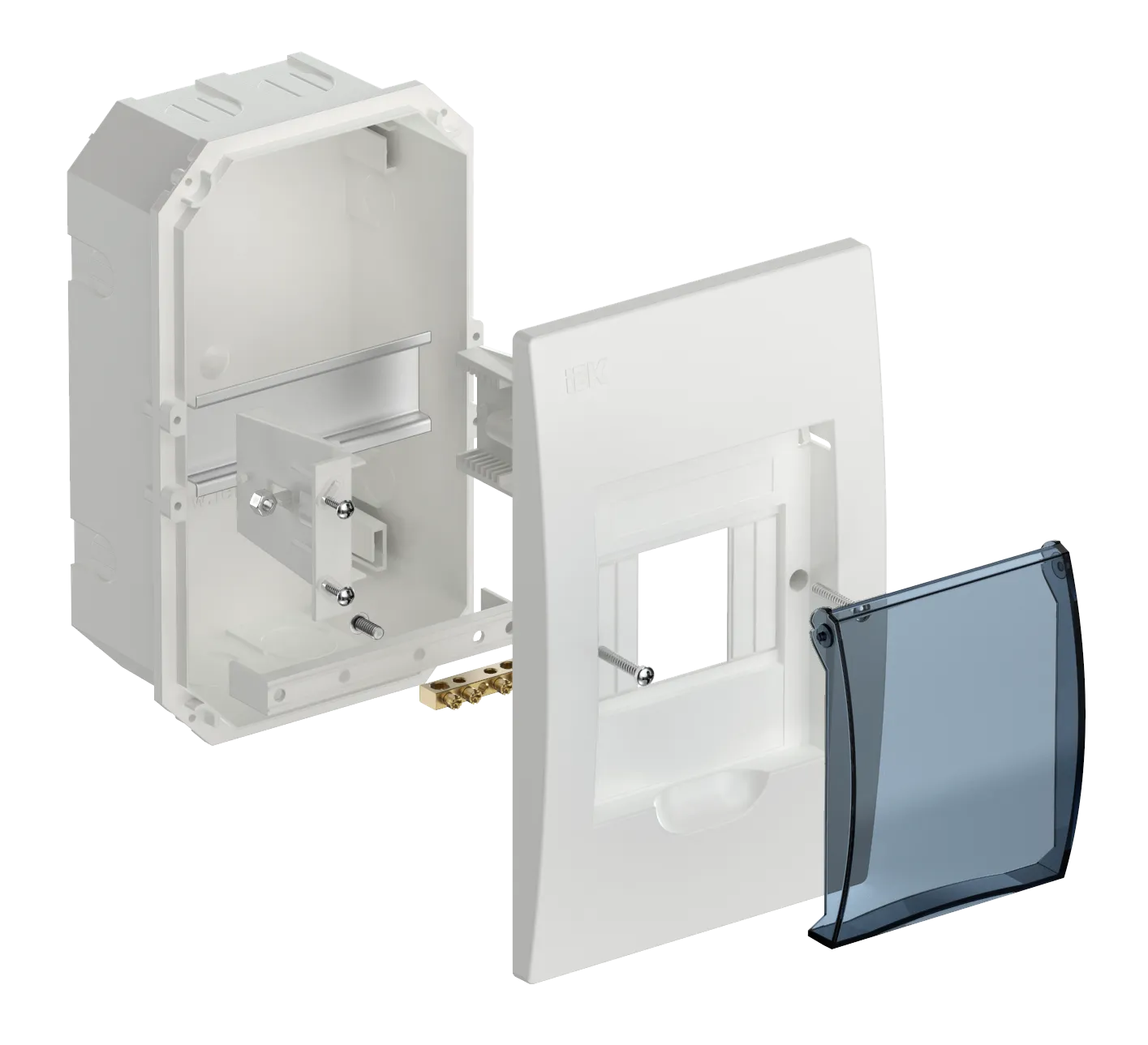 KREPTA 3 Корпус пластиковый ЩРВ-П-4 IP41 белый IEK - Фото 2