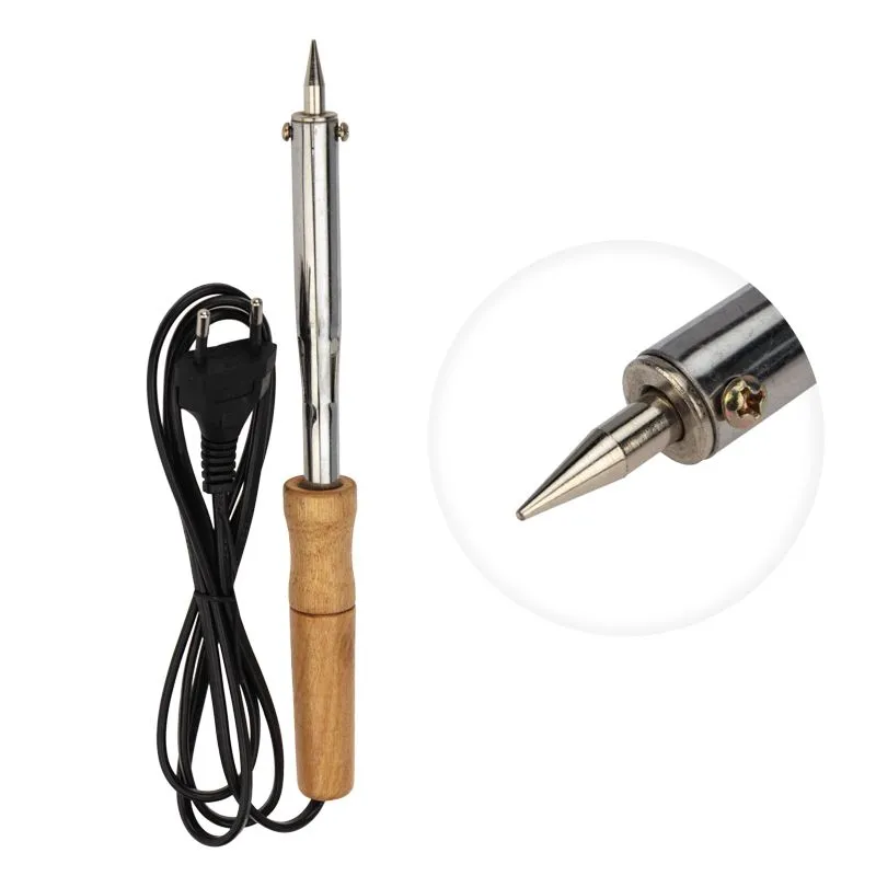 Паяльник с деревянной ручкой, серия WOOD, 80Вт, 230В, блистер PROconnect - Фото 3