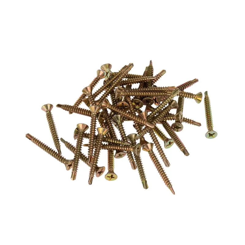 Саморез оконный KRANZ сверло, 3.9х35, желтый цинк, упаковка поставщика ( 8 000 шт. ) - Фото 4