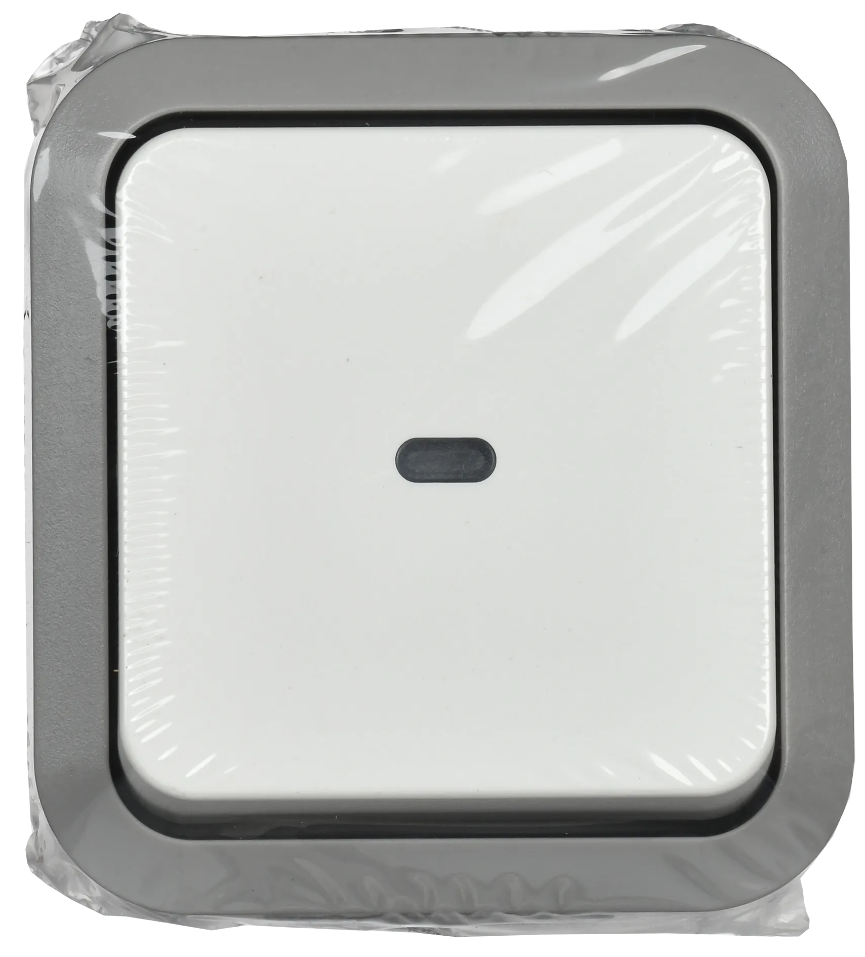 TORS Переключатель одноклавишный с индикацией 10А IP55 TS202 серо-белый IEK - Фото 2