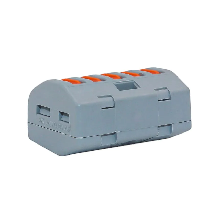 Клемма строительно-монтажная СМК 415 с рычагом, 5-проводная (50шт/уп) DEKRON - Фото 10