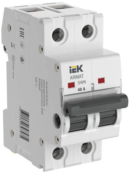 ARMAT Выключатель-разъединитель SWN 2P 40А IEK AR-SWN-2-040