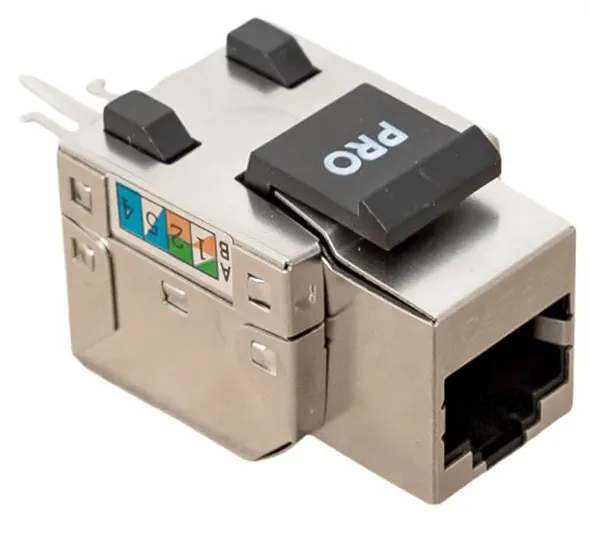 Модуль Keystone розеточный TERACOM PRO Cat.5E RJ-45 экран. FTP 110 IDC 90 град.