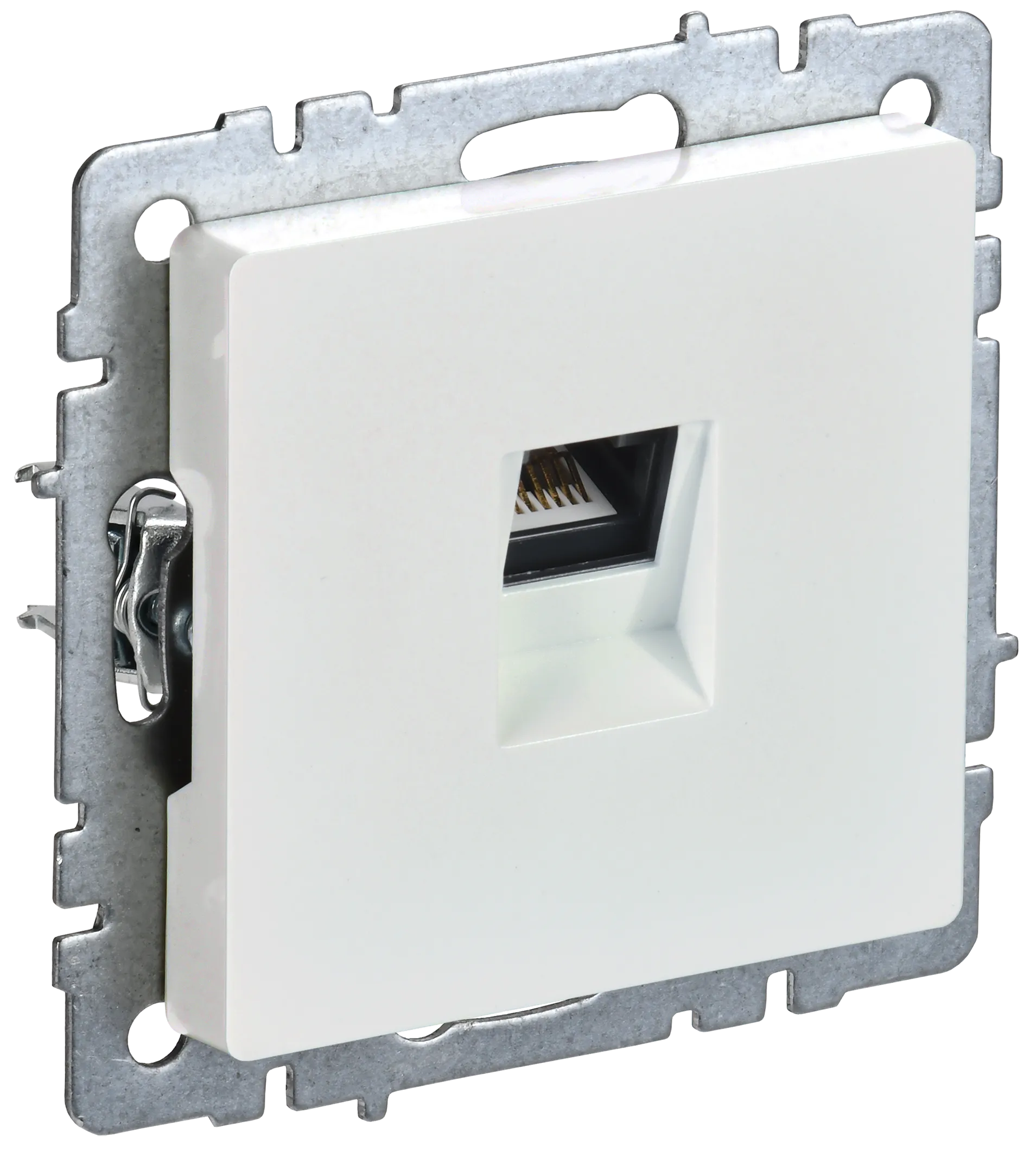 BRITE Розетка компьютерная RJ45 кат.6 РК11-БрЖ жемчуг IEK