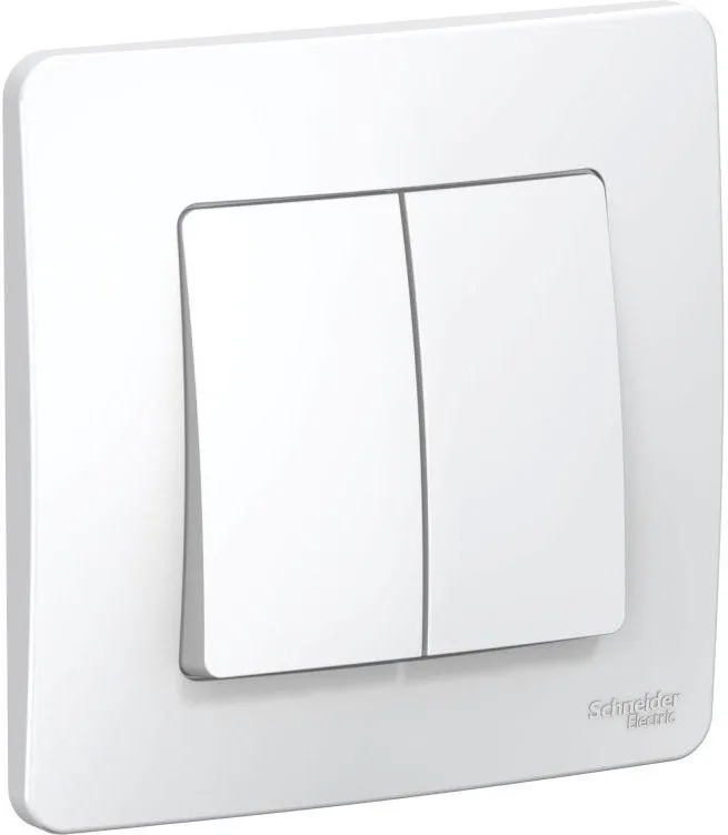 Переключатель проходной 2-кл. СП Blanca 10А IP20 (сх. 6+6) 250В бел. SE BLNVS106601 - Фото 2