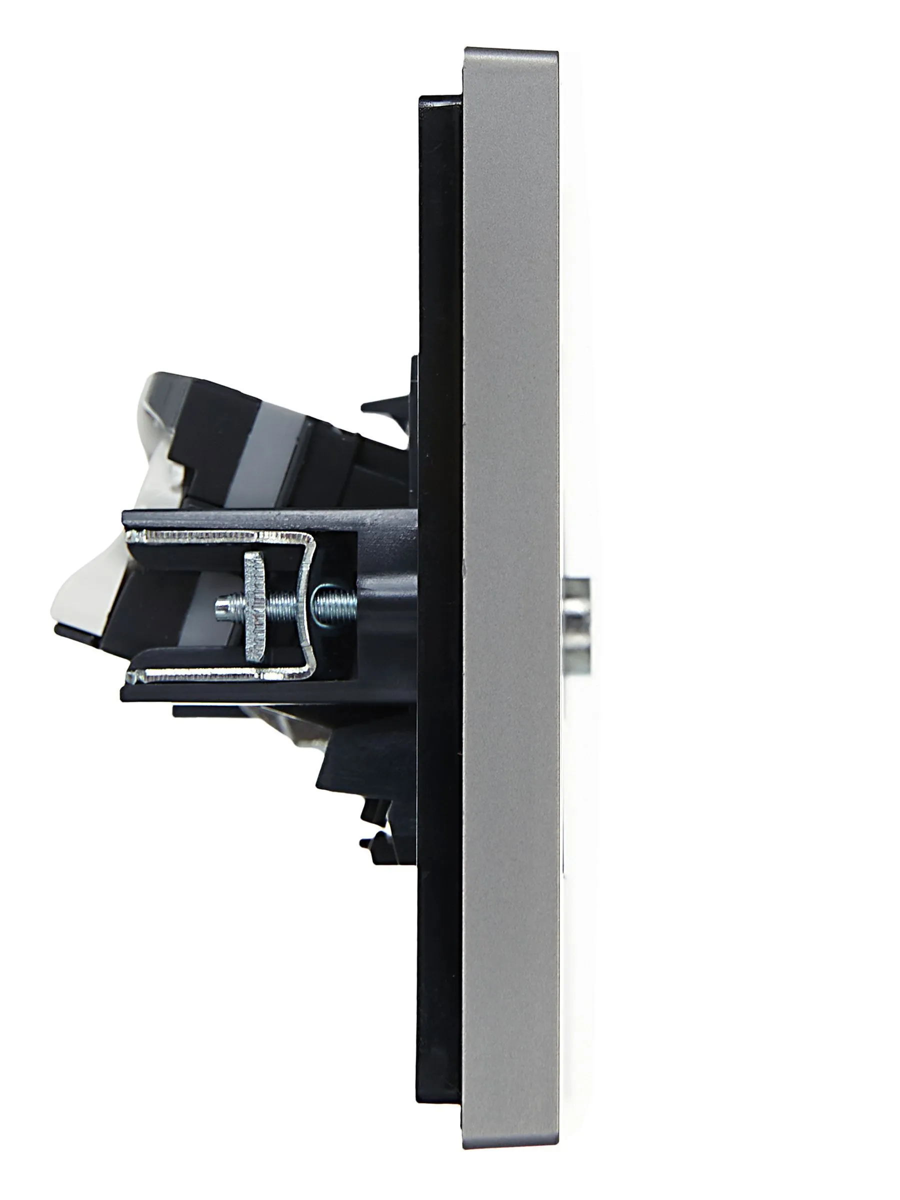 FORTE&PIANO Розетка двойная TV+RJ45 кат.5E FP536 сталь IEK - Фото 3