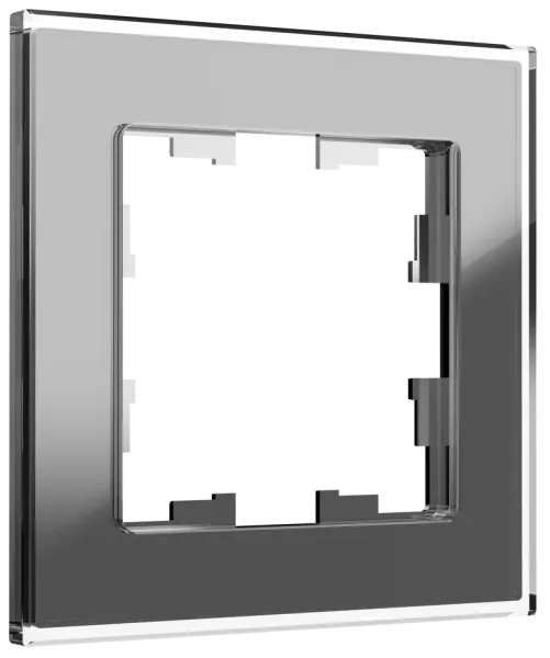 BRITE Рамка 1 -местная РУ-1-2-БрСе стекло серый IEK BR-M12-G-K03