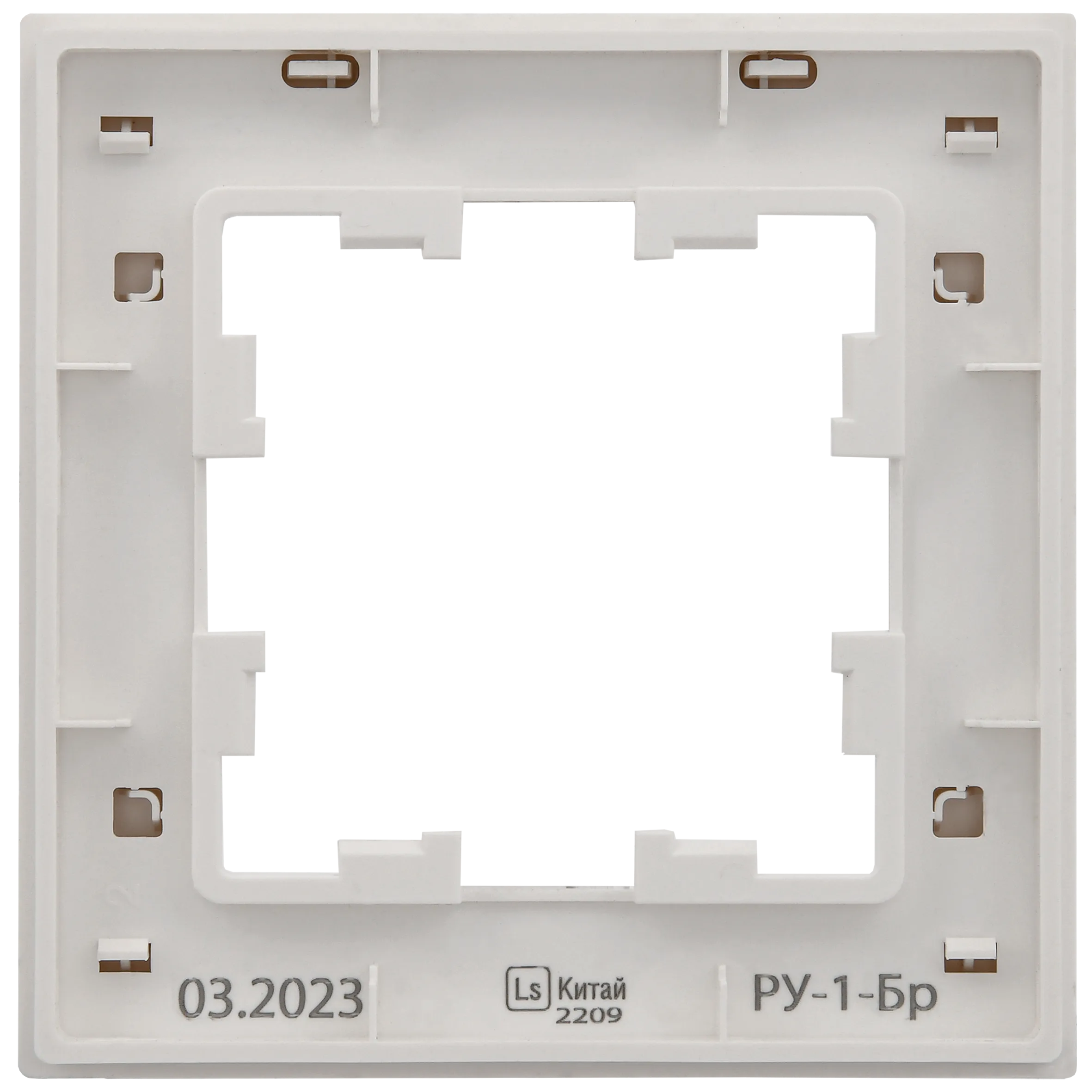 BRITE Рамка 1-местная РУ-1-Бр белый рифленый IEK - Фото 6