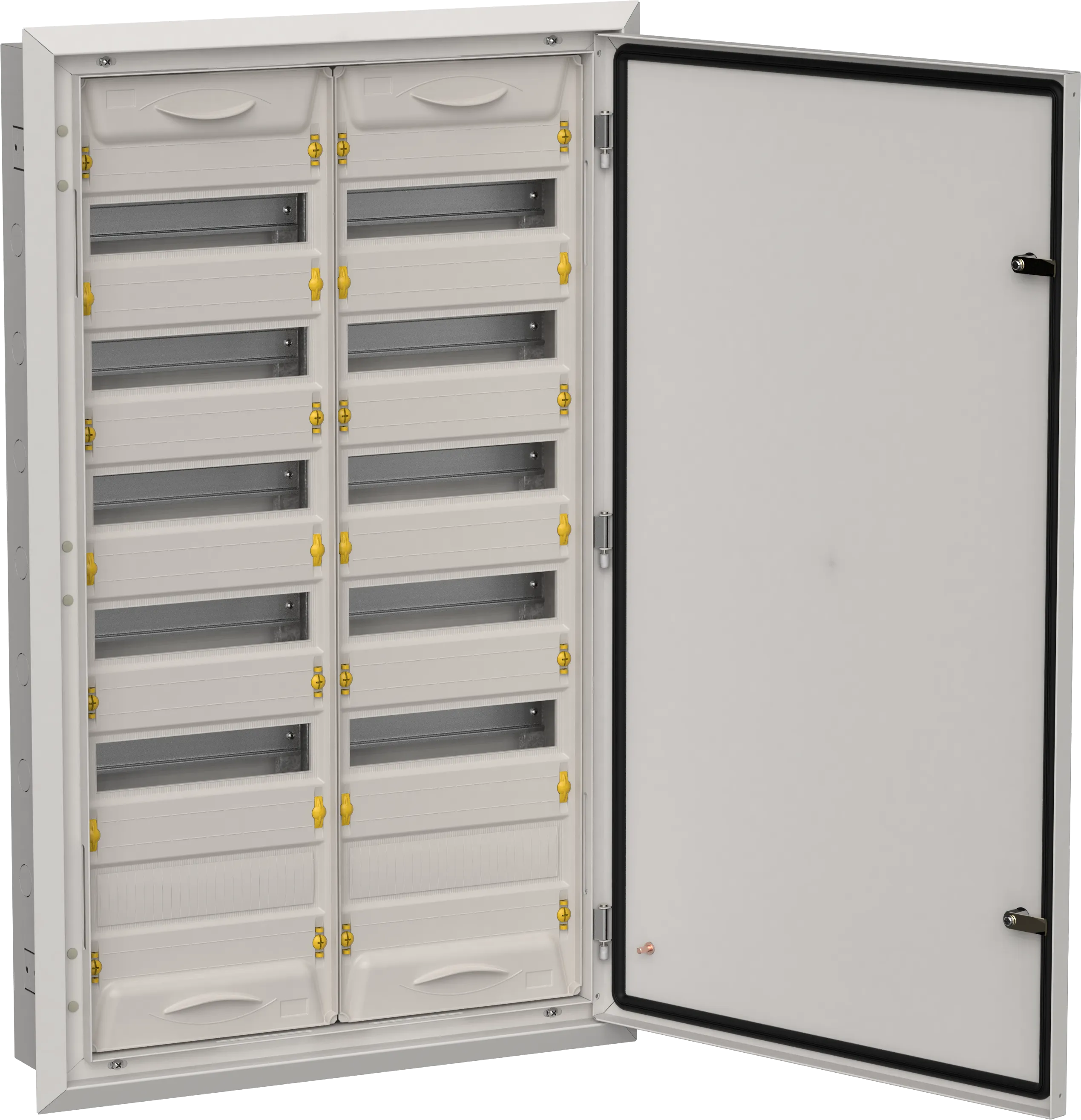 TITAN 5 Корпус металлический ЩРв-144 (2х72) 1005х625х130мм IP31 серый (одна дверь) IEK TI5-50-V-2X072-31-7035