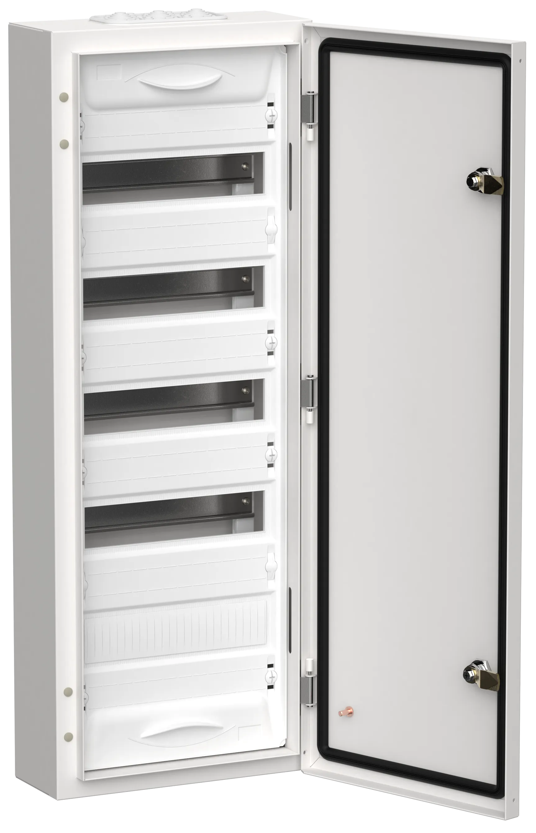 TITAN 5 Корпус металлический ЩРн-60 (1х60) 835х310х140мм IP54 белый (одна дверь) IEK